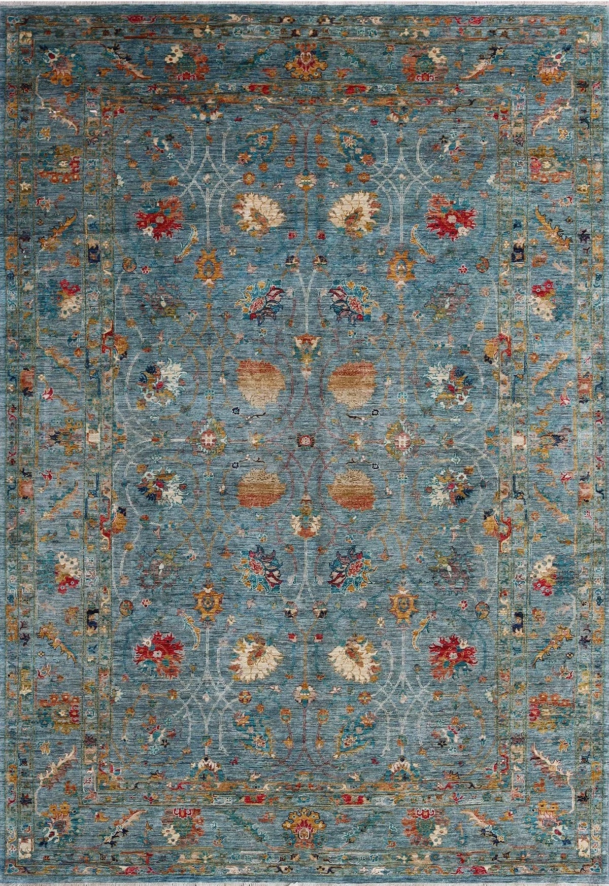 9x12 Yazd Afghan Traditional Rug