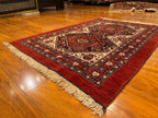 2'11"x3'11" Qashqaii, Tribal (Mah-bas)
