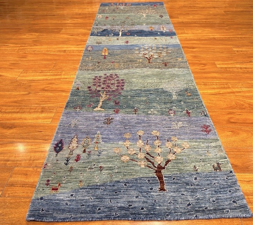 2'8"x9'3" Luri Gabbeh, Tribal