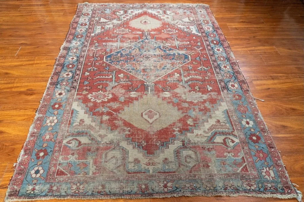 5'3"x7'4" Serapi, Antique