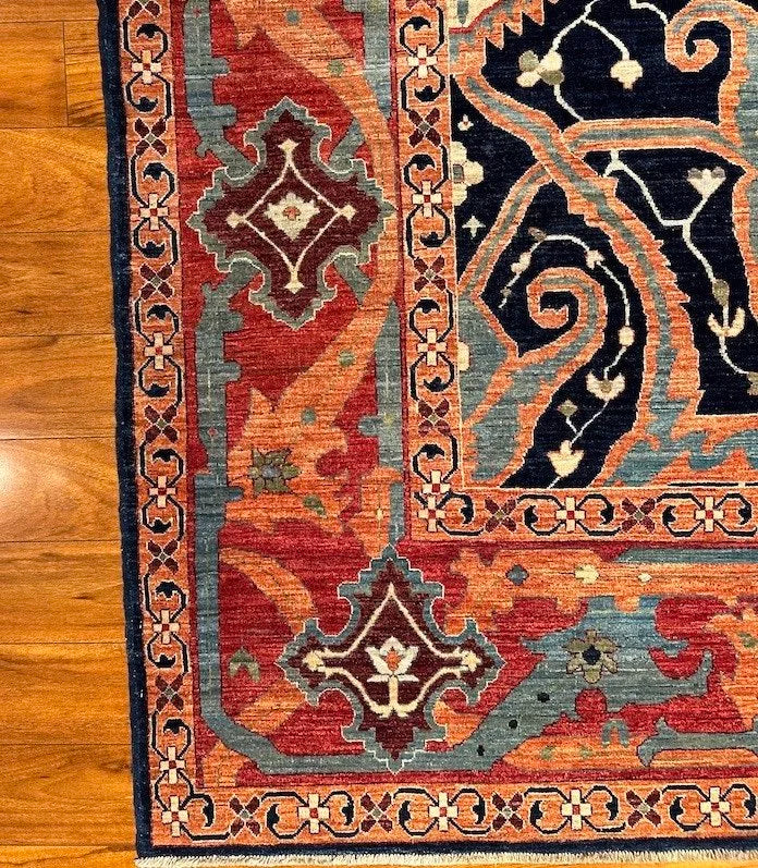 8'x9'10" Bijar, Tribal