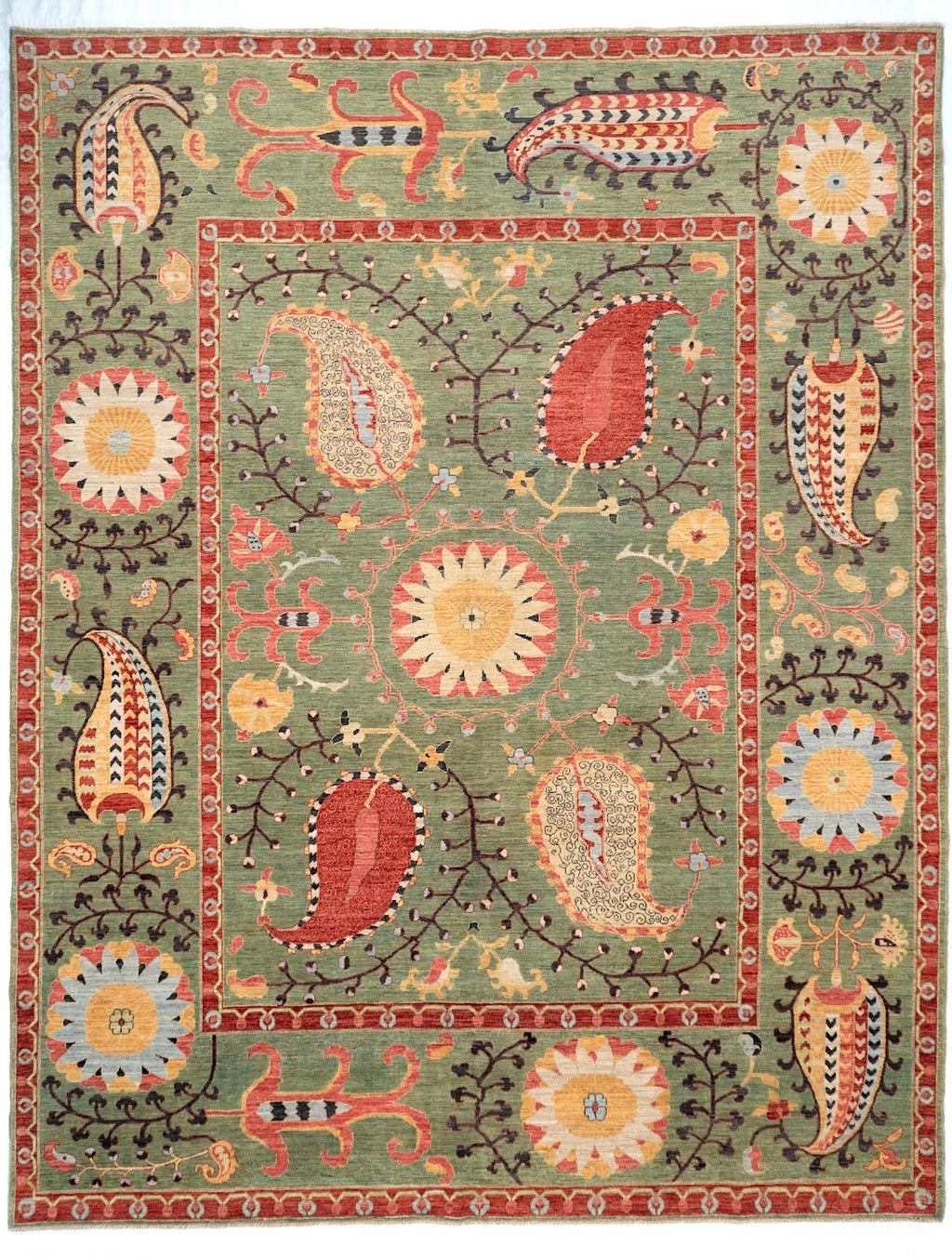 8'2" x 10'2" Suzani, Tribal