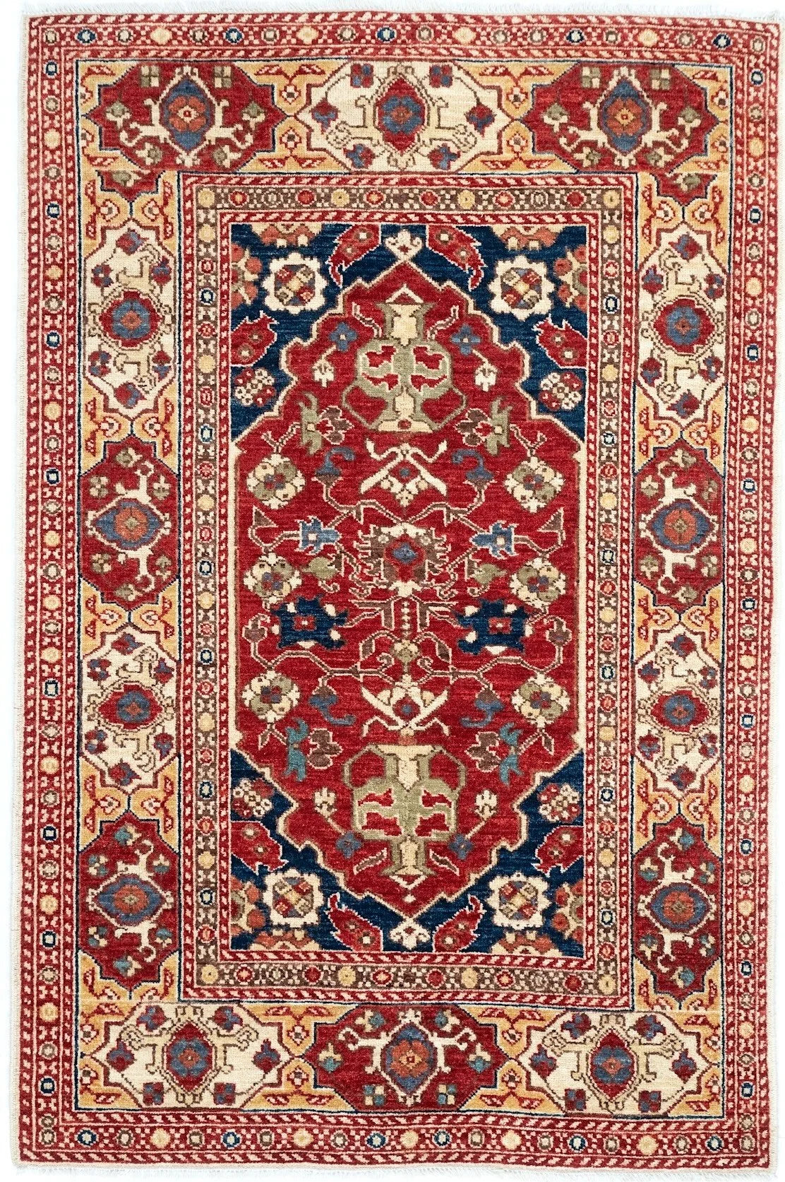 3x5 Transylvanian Afghan Tribal Rug