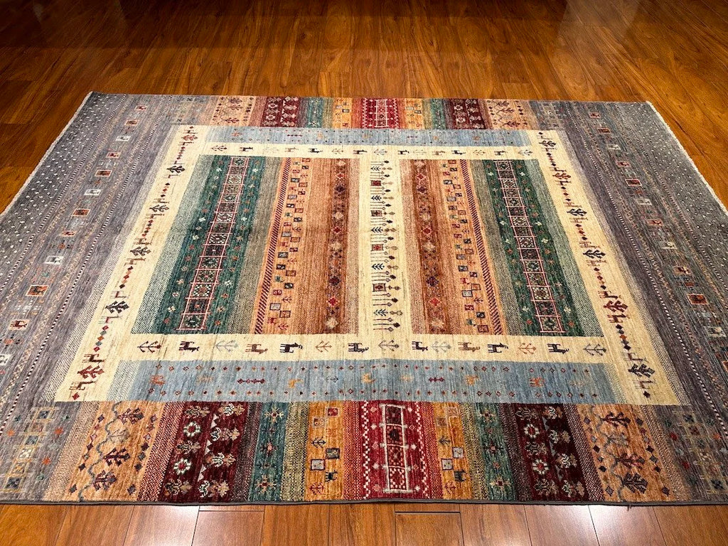 5'8"x8'7" Gabbeh, Tribal